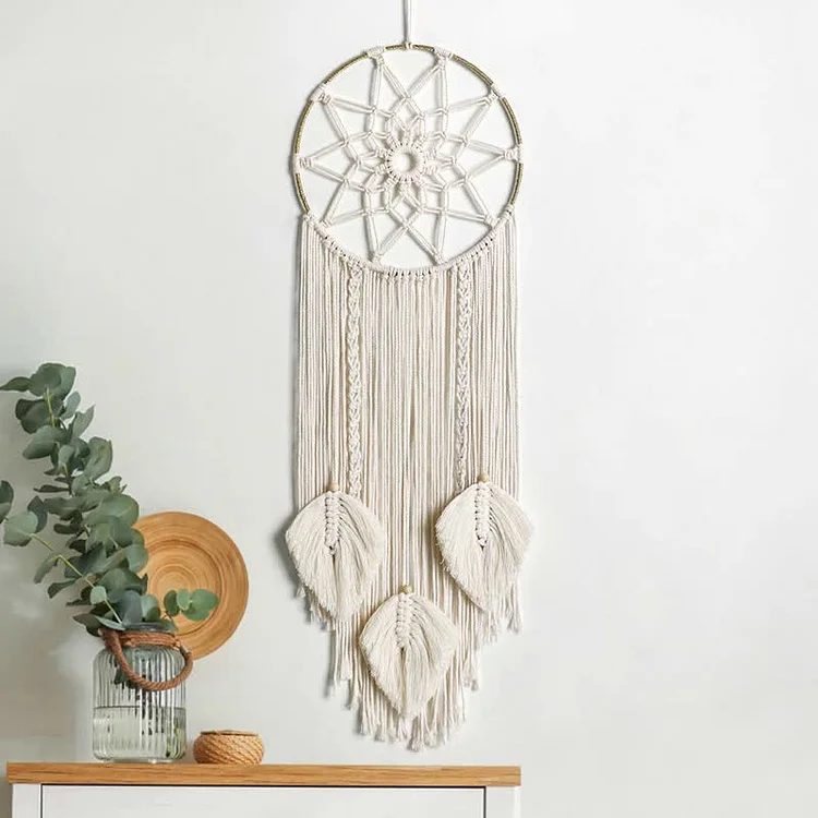 Boho Lotus Peace Dream Catchers-3 Leaf