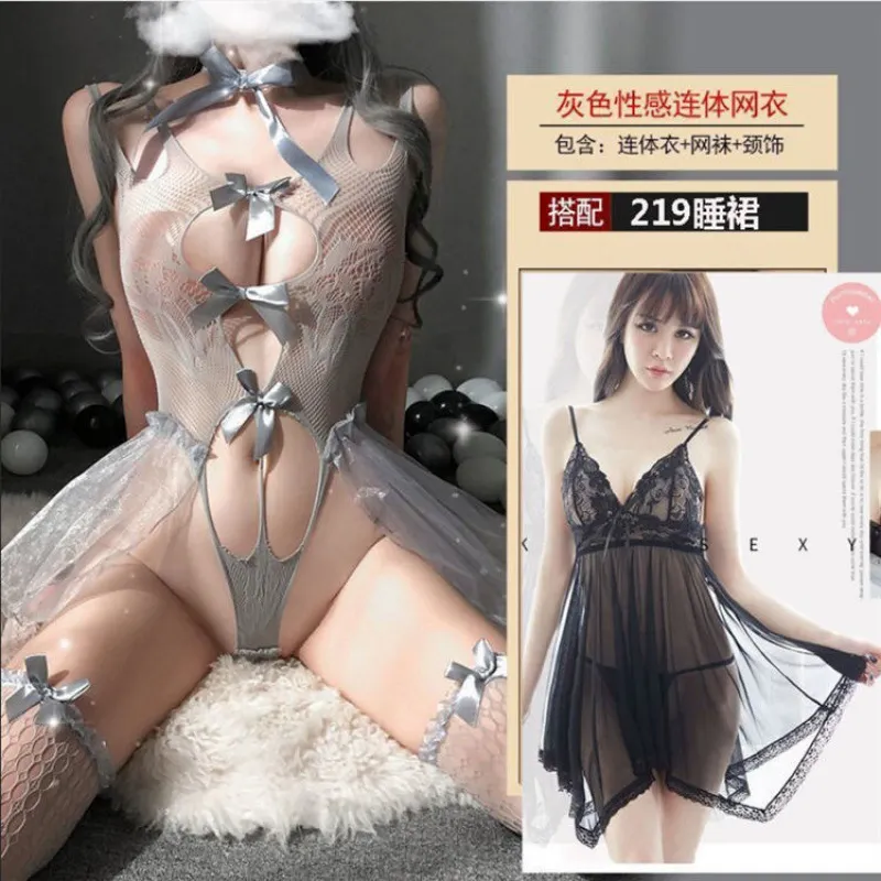 Churchf Tiffinty Lingerie Transparent Temptation Sexy Hot Pyjamas Dress Maid Uniform Free To Tease Flirting Passion