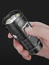 LED Mini Portable Flashlight USB Rechargeable Power Display Emergency Work Light