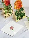 (US Local)6pcs Rose Diamond Painting Greeting Cards Handmade Diamond Art Cards for Adults