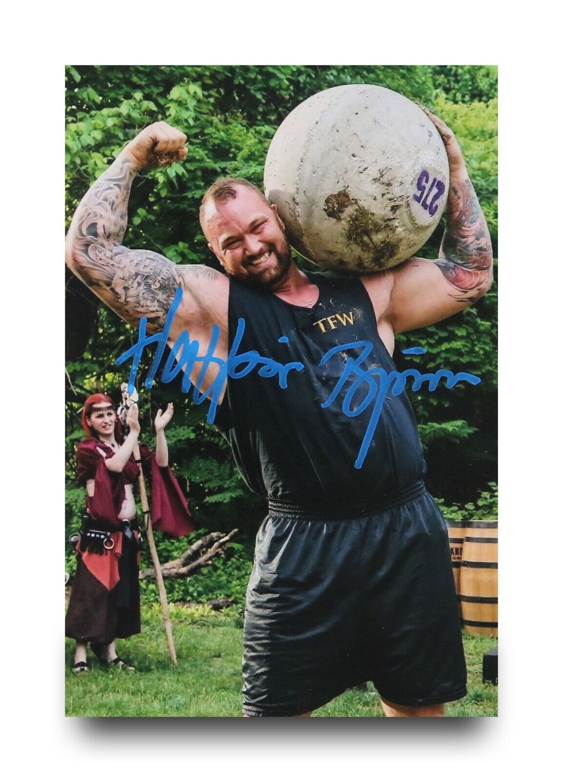 Hafthor 'Thor' Bjornsson Signed 6x4 Photo Poster painting World's Strongest Man Autograph + COA