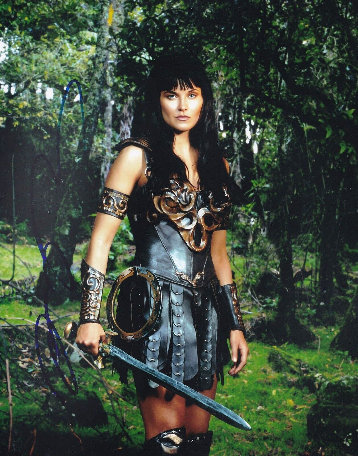 LUCY LAWLESS signed autographed XENA: WARRIOR PRINCESS 11x14 Photo Poster painting