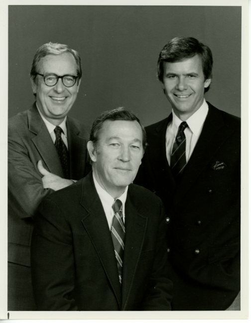 John Chancellor Roger Mudd Tom Brokaw 1982 Original Press Publicity 7x9 Photo Poster painting