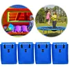 4 Pcs Vinyl Sand Bags with Handle for Bounce House Inflatable Water Bounce House