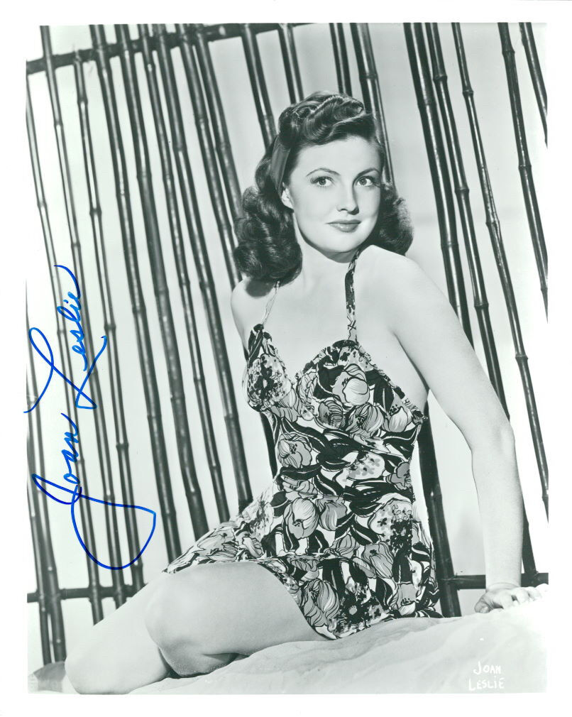 Joan Leslie signed 8x10 Photo Poster painting COA