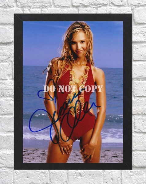 Jessica Alba Signed Autographed Photo Poster painting Poster A2 16.5x23.4