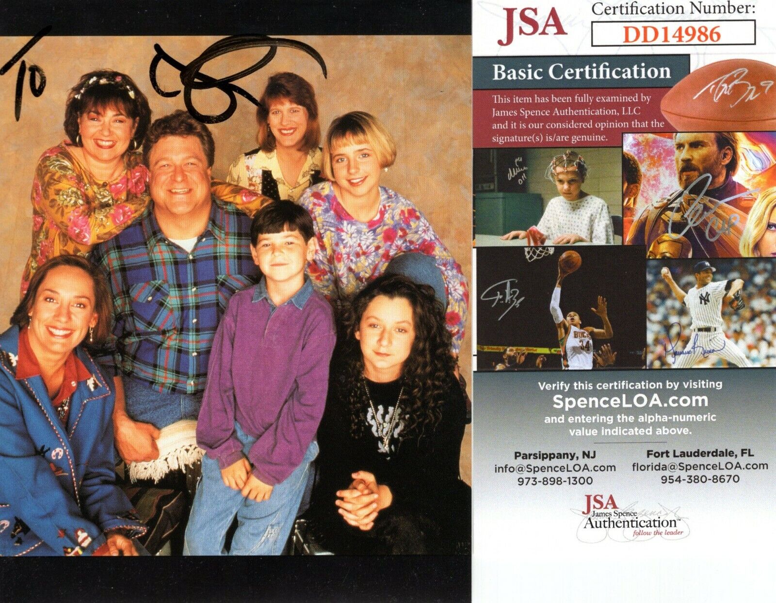 John Goodman Actor Hand Signed Autograph 4.25x5.5 Photo Poster painting with JSA COA