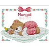 Bear Baby-14CT Counted Cross Stitch 25*20cm(Brand)