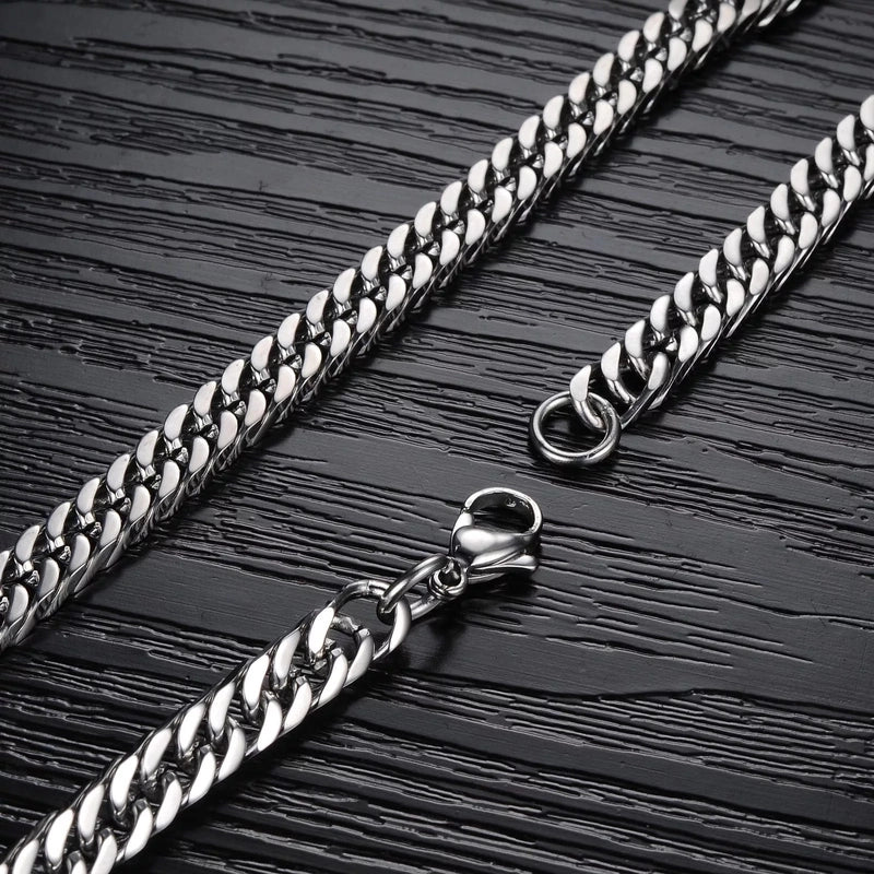 Streetwear Solid Color Titanium Steel Stoving Varnish Unisex Necklace 1 Piece