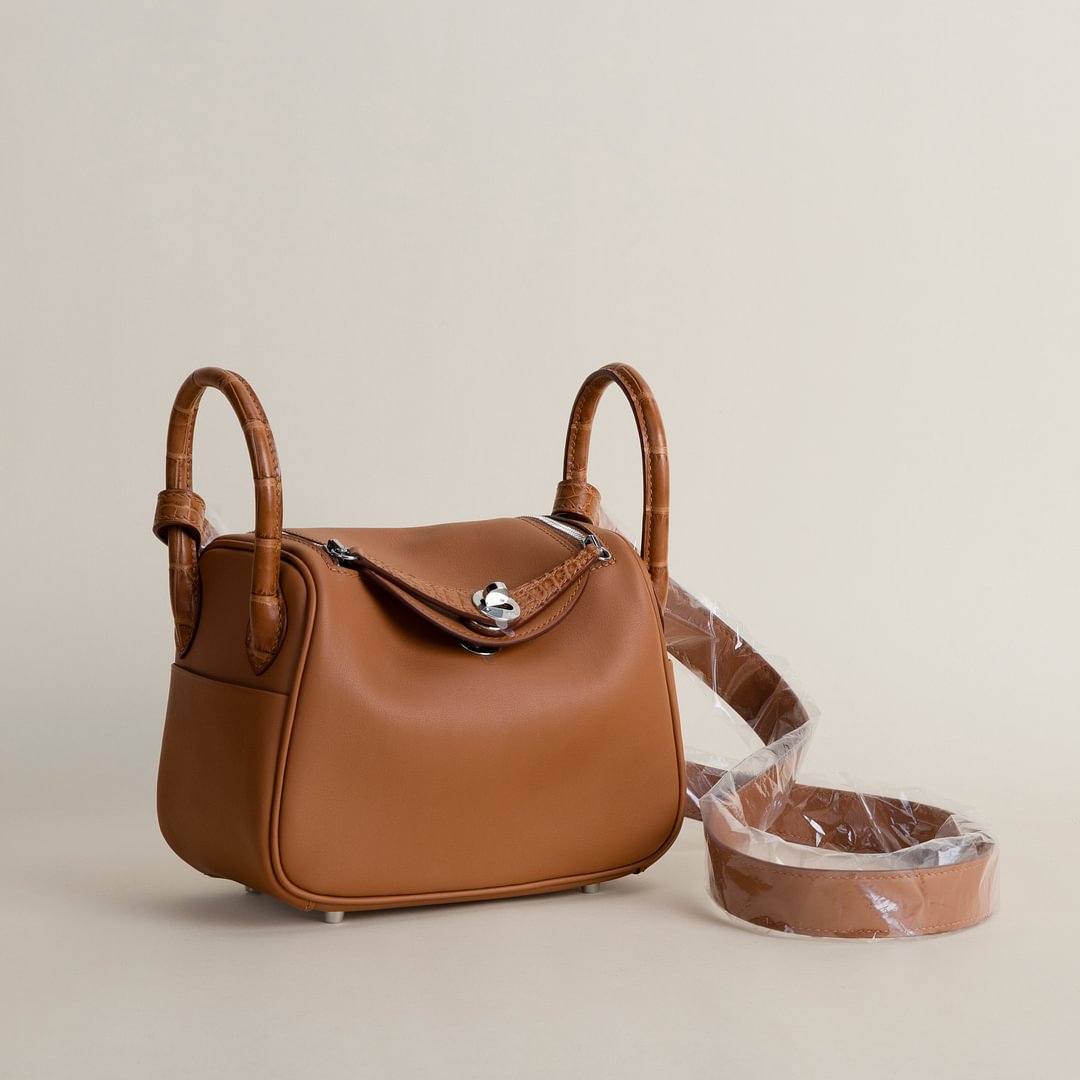 Mini Lindy Touch Swift/Matte Alligator Crocodile leather  CC37 Gold PHW