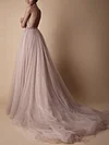 Gauze Embroidered Backless Maxi Dresses