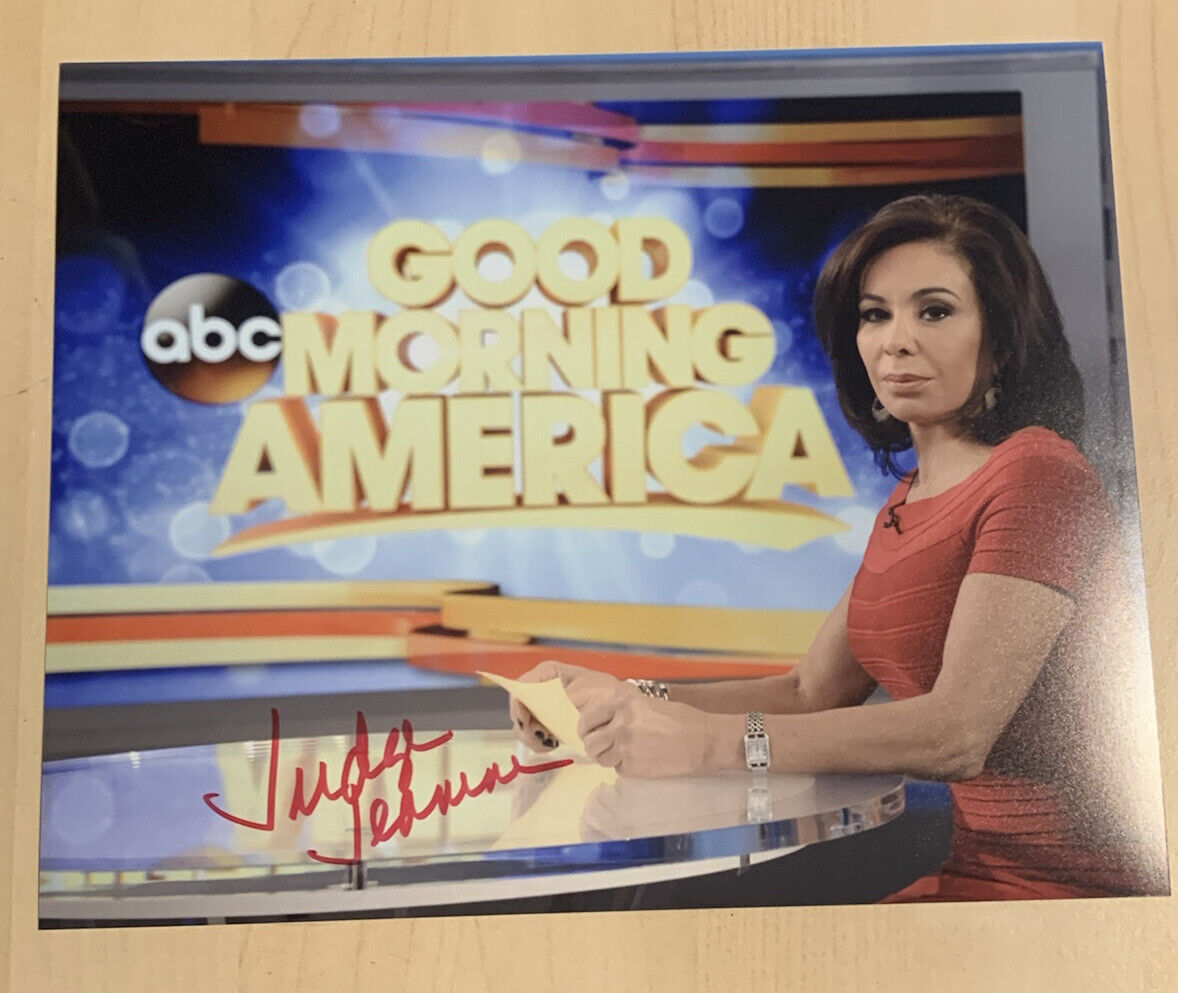 JUDGE JEANINE PIRRO SIGNED 8x10 Photo Poster painting ACTRESS AUTOGRAPHED TV STAR SHOW COA