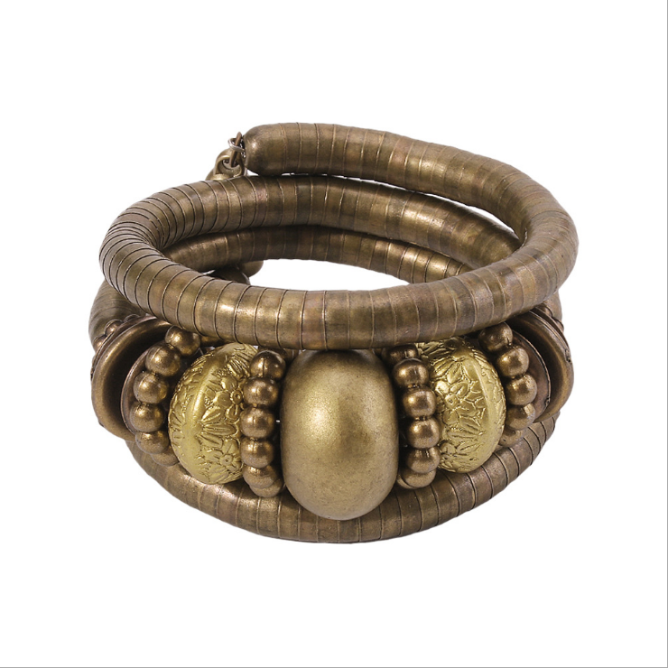 Ladies snake bone shape turquoise bracelet