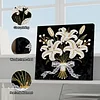 (25x25cm)DIY Pearl Painting Framed Handmade Pearl Material Art Kit Living Room Decor
