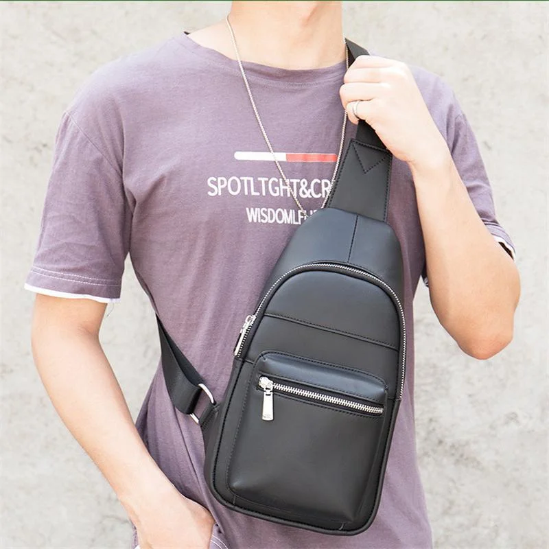 Mens Outdoor Gym Trip Casual Hipster Chest Bags