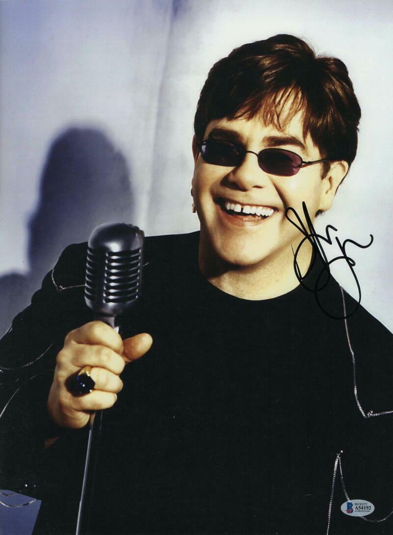 ELTON JOHN SIGNED AUTOGRAPH 12X16 Photo Poster painting POSTER - CARIBOU, VERY RARE W/ BECKETT