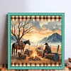Sunset Scenery-11CT Stamped Cross Stitch 40*40cm/15.75*15.75in tapestrymarket