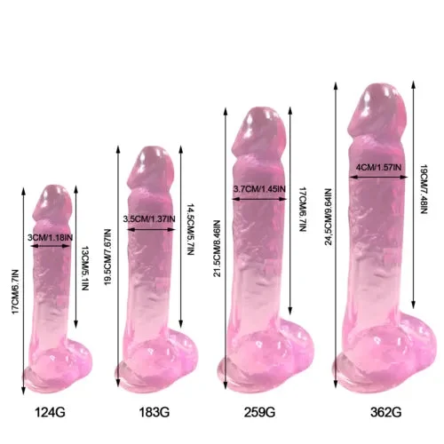 pornhint Pornhint Dildo Penis G Spot Suction Cup Stimulation Soft Waterproof Anal Sex Toy - 6" 7"