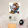 Gnome Reading A Newspaper-11CT Stamped Cross Stitch 45*45cm/17.72*17.72in tapestrymarket