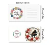 (US Local)6PCS DIY Piano Flower Diamond Art Greeting Cards Congratulations Cards & Gifts