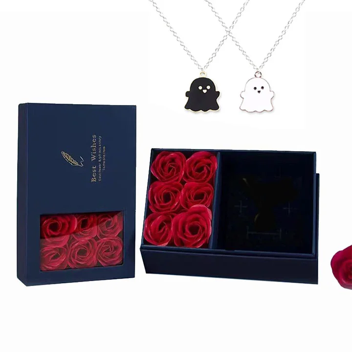 👻Early Halloween Sale 👻 Customized Matching Boos Necklace( 2 necklace in 1) 