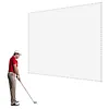 [US Local Warehouse] 9.8x13ft Golf Simulator Impact Screen Launch Monitor Projector Screen with Grommet Holes Golf Hitting Screens for Indoor/Home/Garage Training