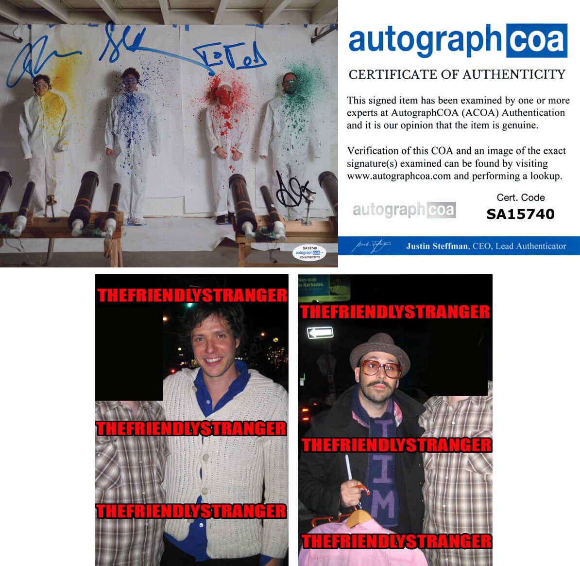 DAMIAN KULASH + ALL 4 signed Autographed OK GO