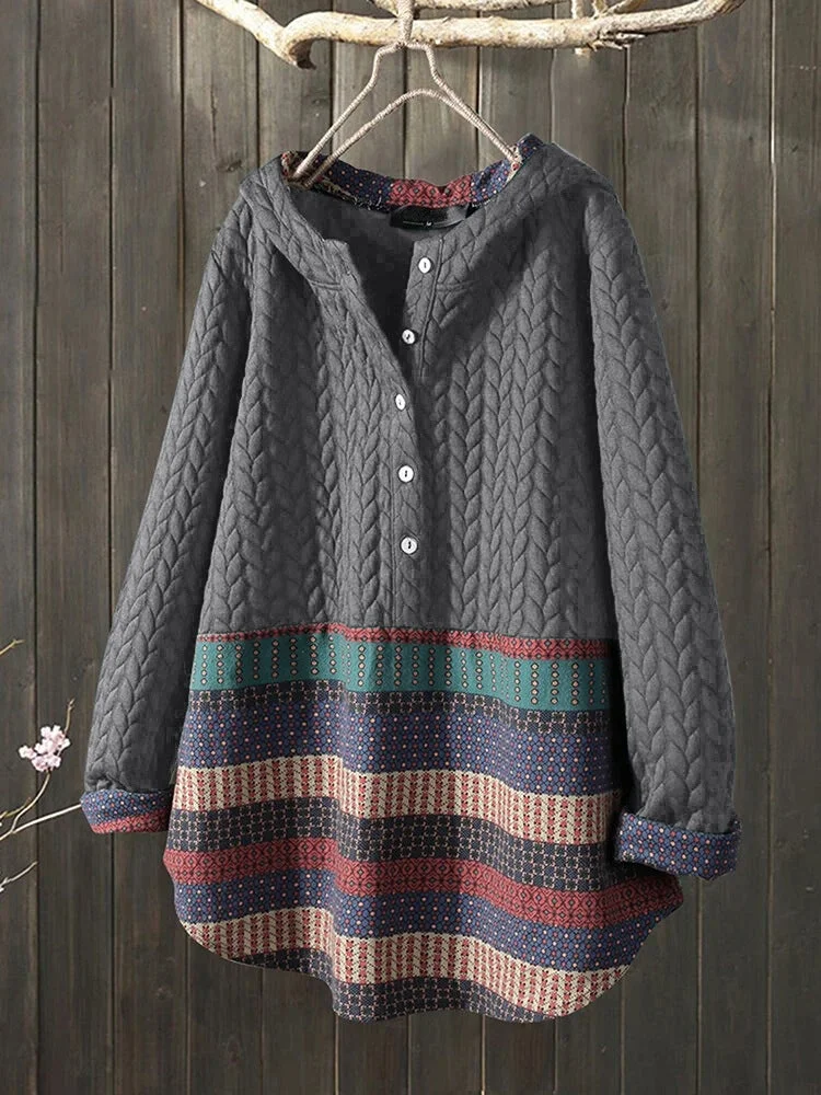 Ethnic Style Long-sleeved Mid-length Women's Coat