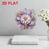 2D Flat DIY Hanging Diamond Art Kits DIY Home Decor Hanging Charm (Wreath)