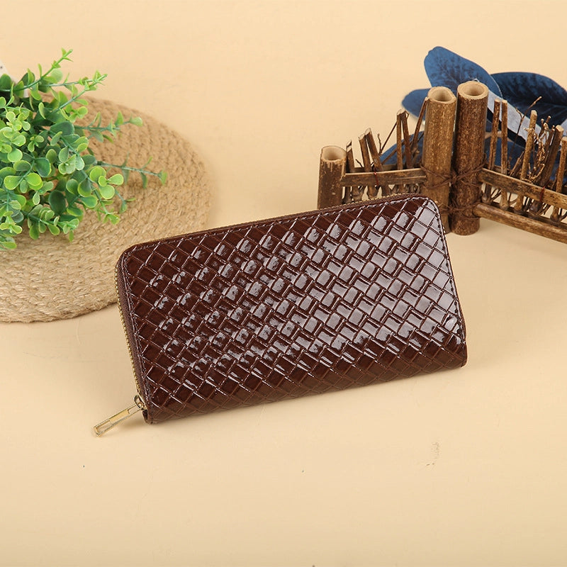 Unisex Solid Color Pu Leather Side Zipper Wallets