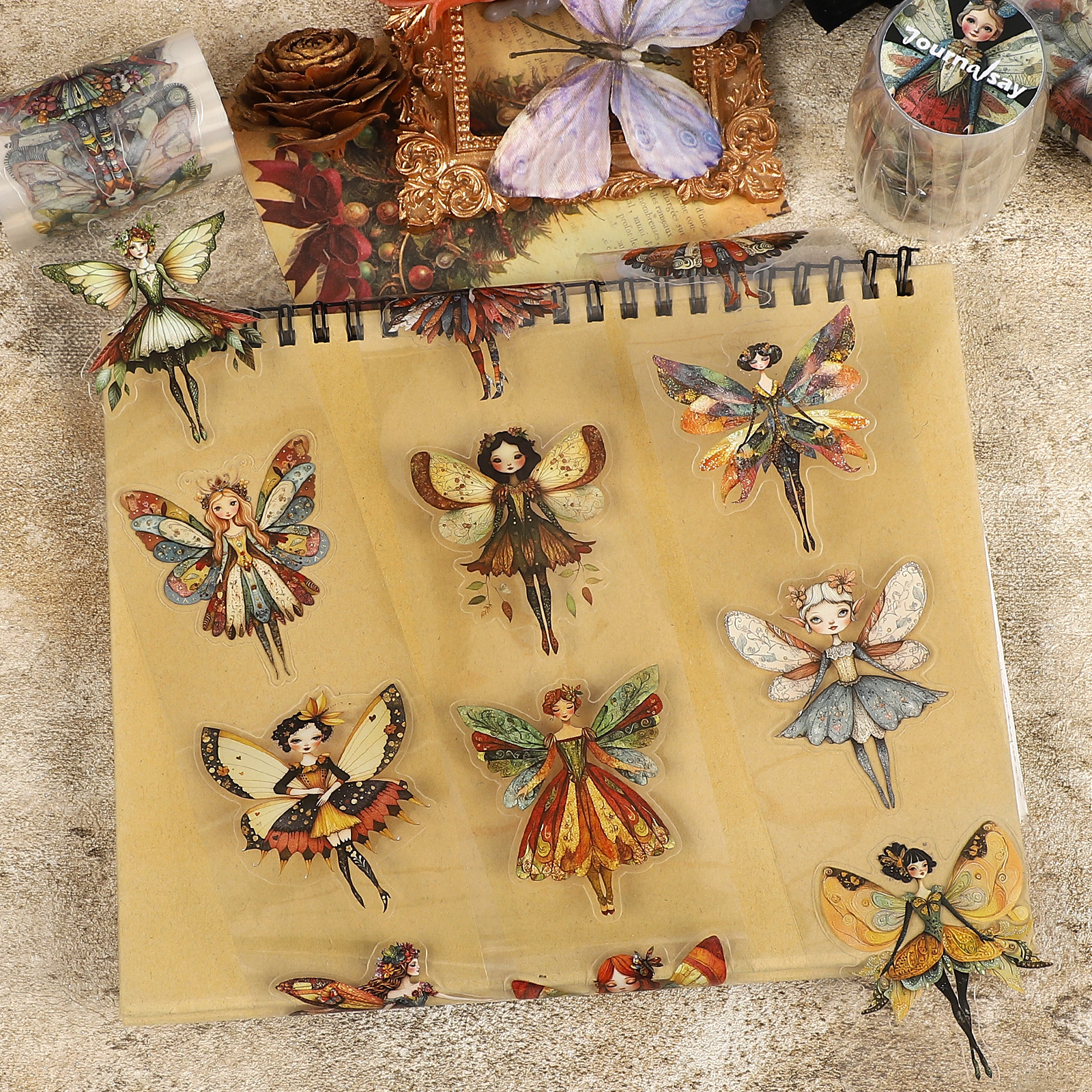 PET 테이프 - 60mm*200cm 빈티지 판타지 요정 캐릭터