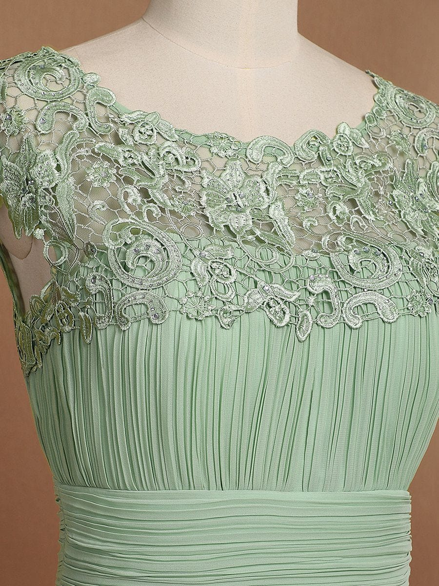 Sophisticated Lace Detail Evening Gown