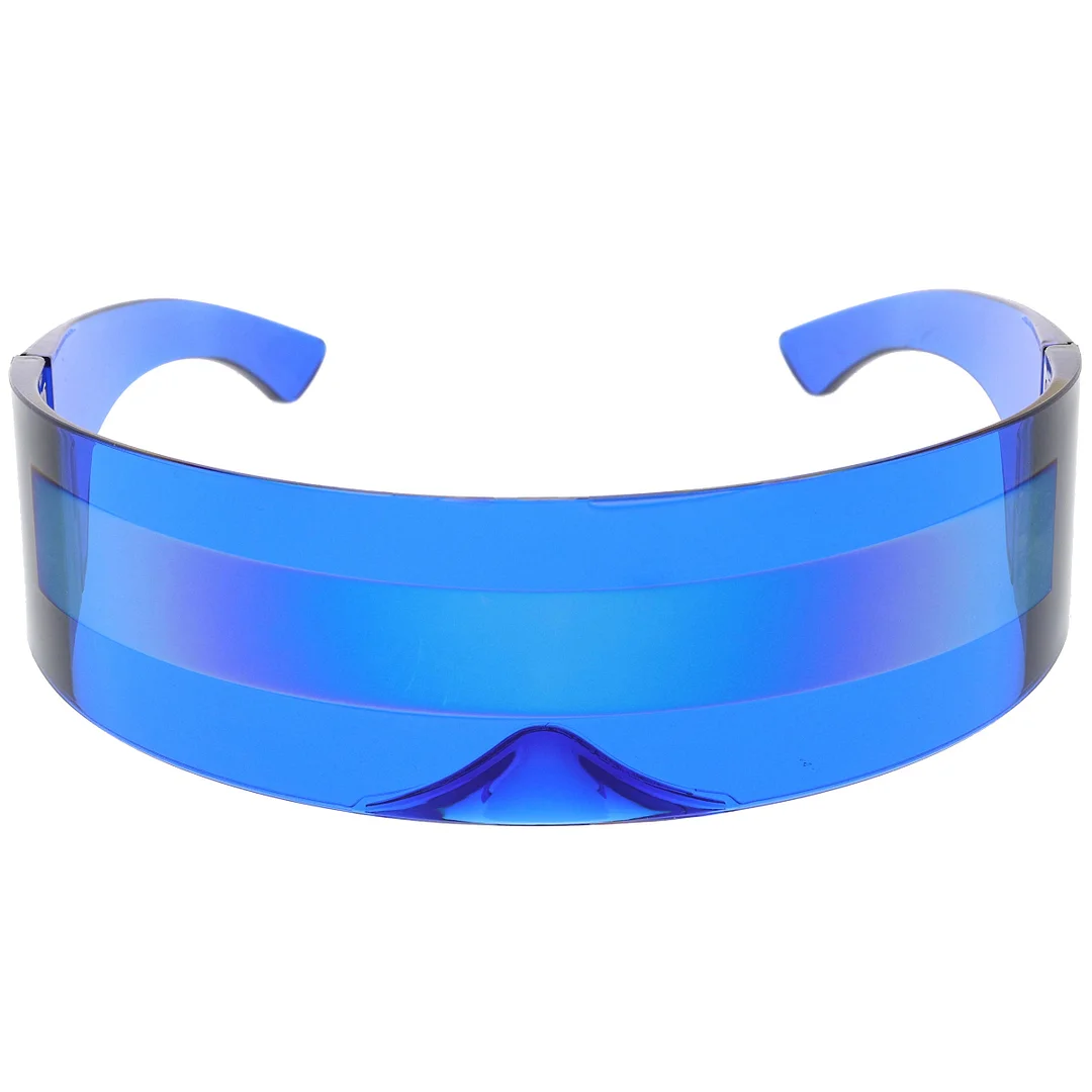 Futuristic Wrap Around Monoblock Shield glasses