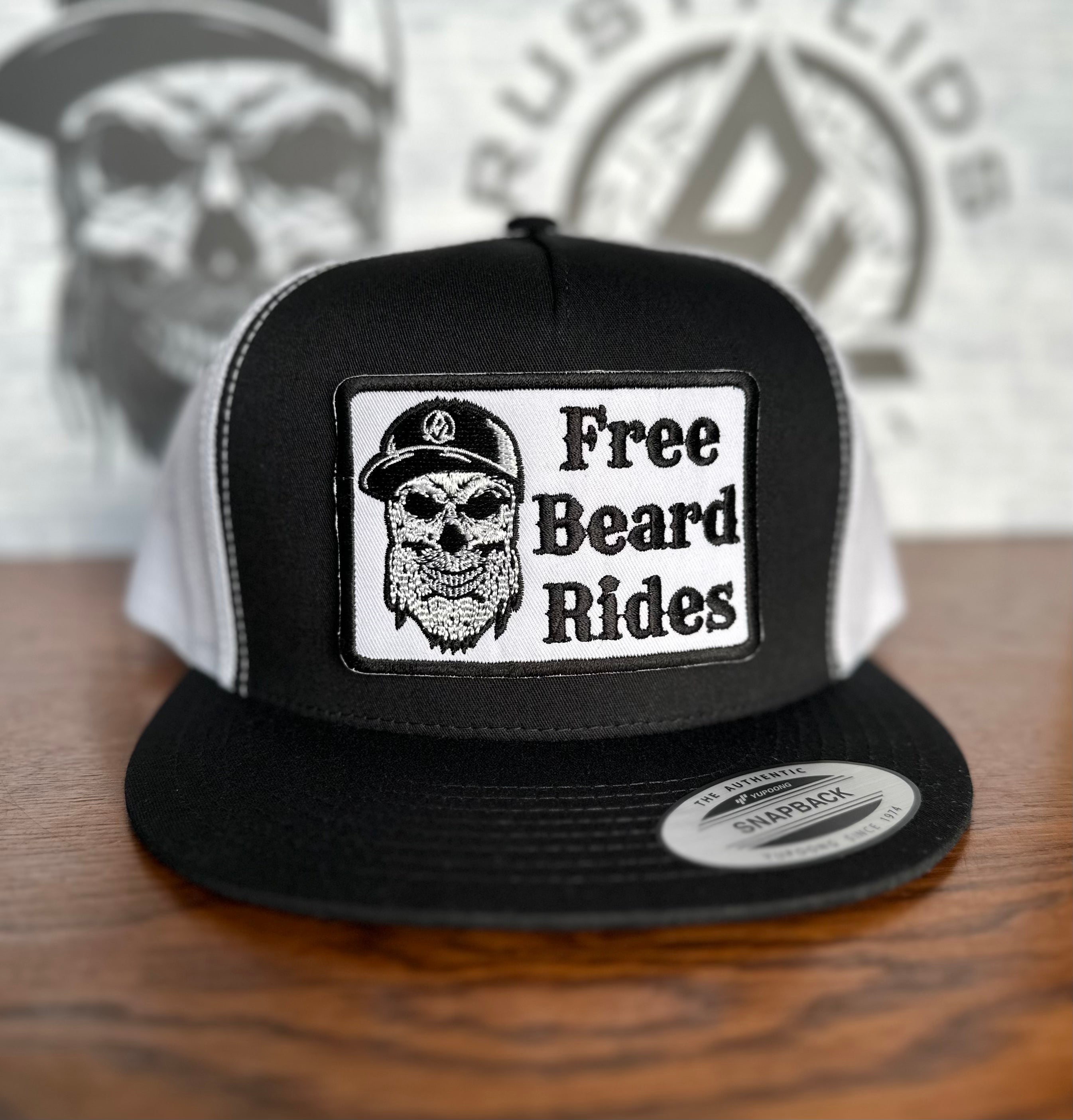 Rusty Lids Skull Free Beard Rides Hat