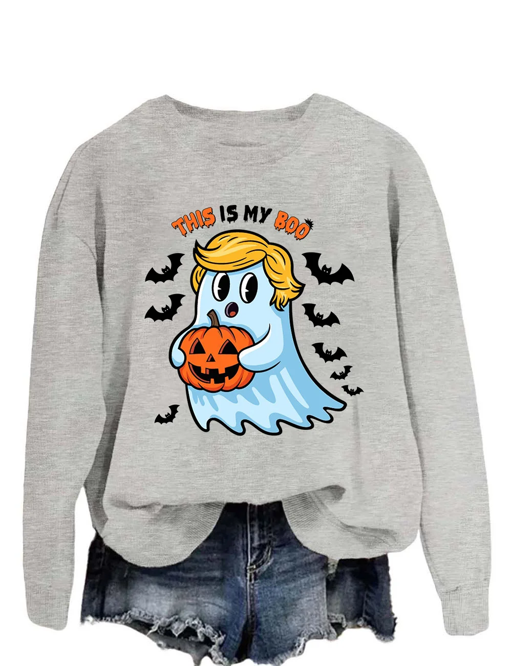 Trump Ghost Halloween Sweatshirt