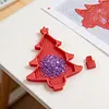 Xmas Tree Shape Diamond Painting Tray Beads Sorting Storage Trays Large Capacity Plastic Diamond Art Drill Tray DIY Multi Functional Drilling Disc Beads Organize Container