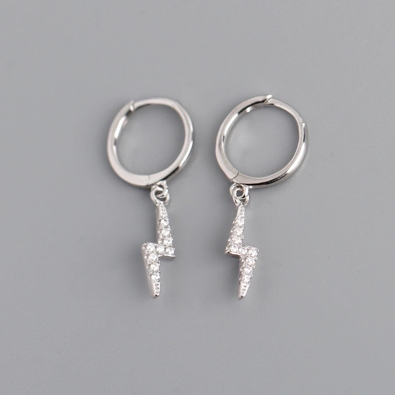 1 Pair Minimalist Geometric Plating Copper Drop Earrings