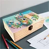 5D DIY Diamond Painting Handmade Wood Storage Box Crystal Storage Case (Guitar)