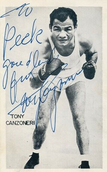 TONY CANZONERI Signed Photo Poster paintinggraph - World Lightweight BOXING Champion - Preprint