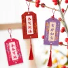 20PCS Pink Purple Red Best Wishes CNY Hanging Decor Cards
