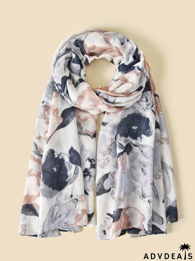 Floral Pattern Scarf