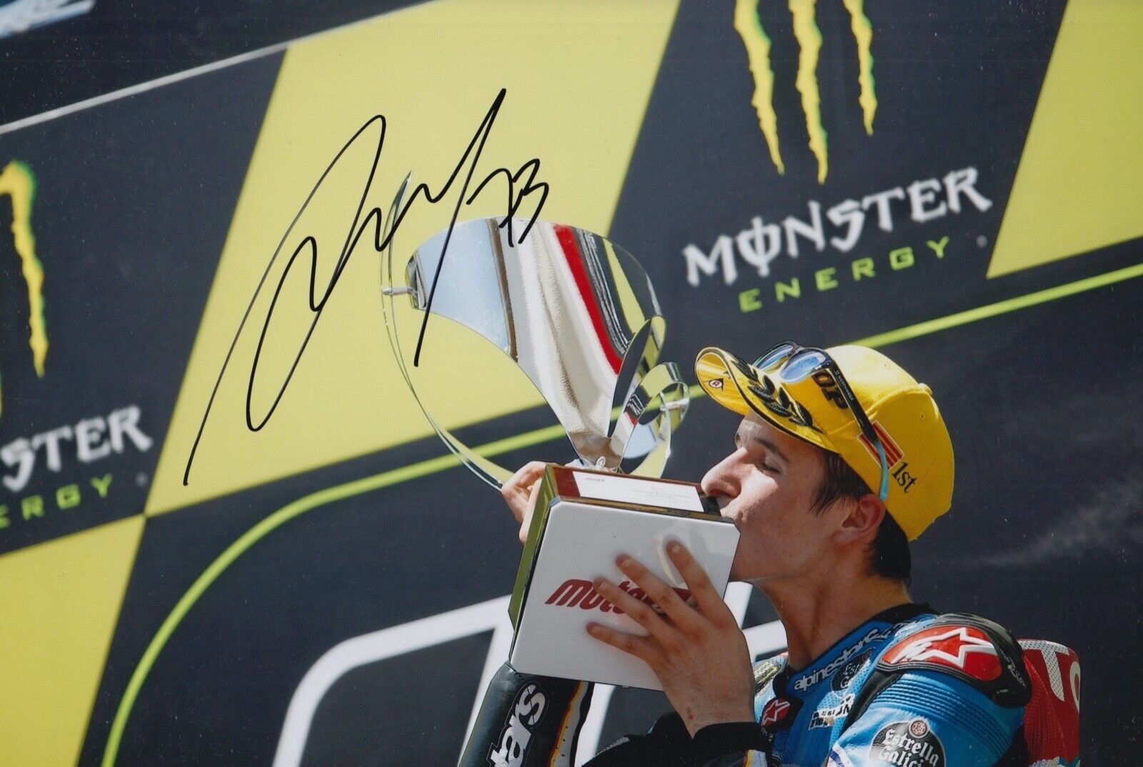 Alex Marquez Hand Signed 12x8 Photo Poster painting MotoGP Autograph Marc VDS Moto2