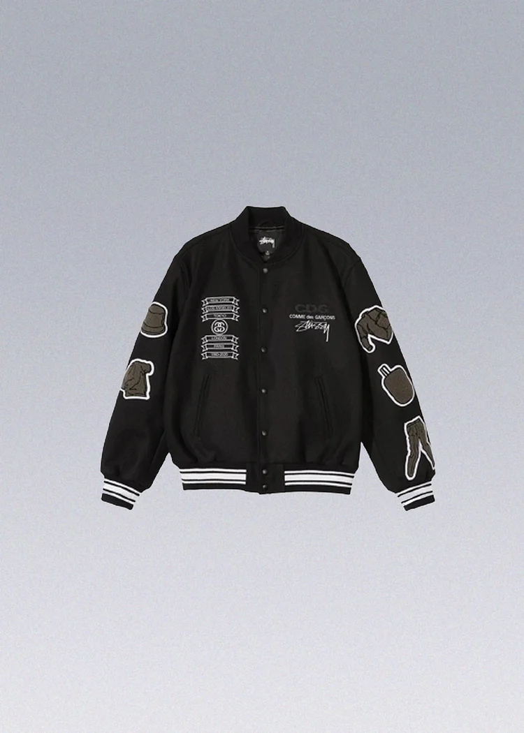 Stussy x CDG Varsity Jacket