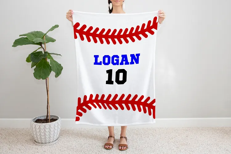 Personalized Baseball Blanket For Comfort & Unique|BKKid298