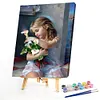 【Clearance Sale】Lily Girl-Paint by Numbers Acrylic Painting 40*50CM