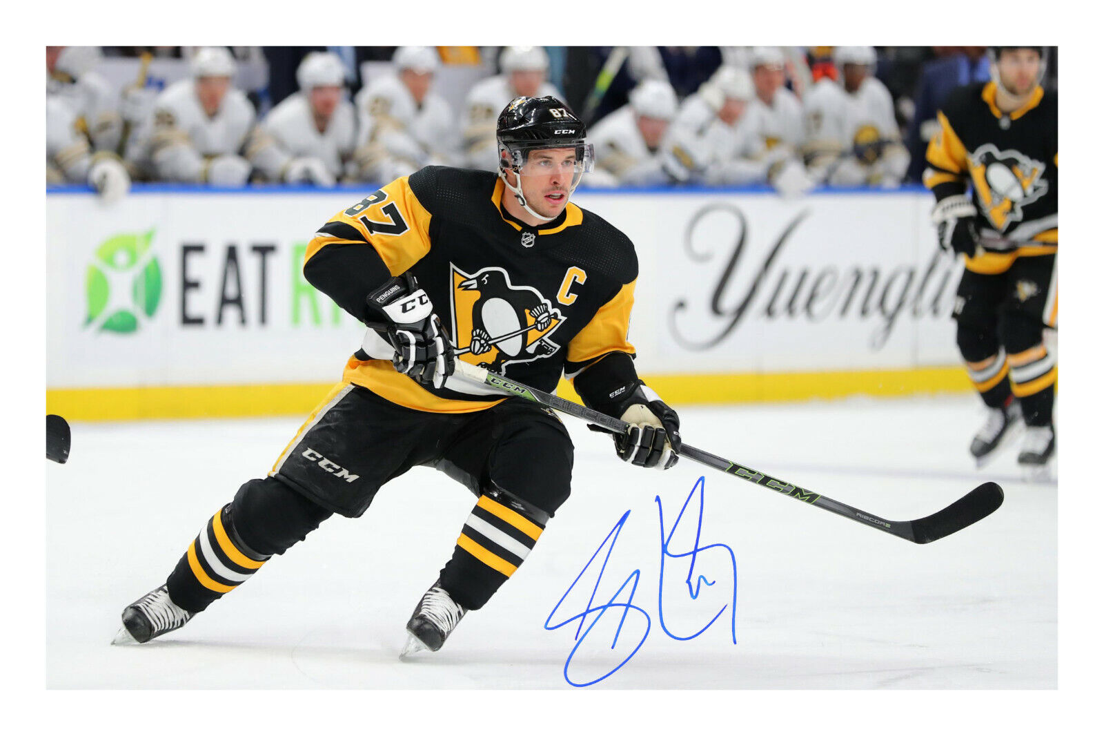 Sidney Crosby Signed A4 Autograph Photo Poster painting Print NHL Hockey Pittsburg Penguins