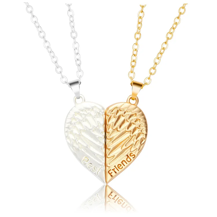 Angel Wings Love Couple Necklace Magnetic Attracts Each Other-Mayoulove