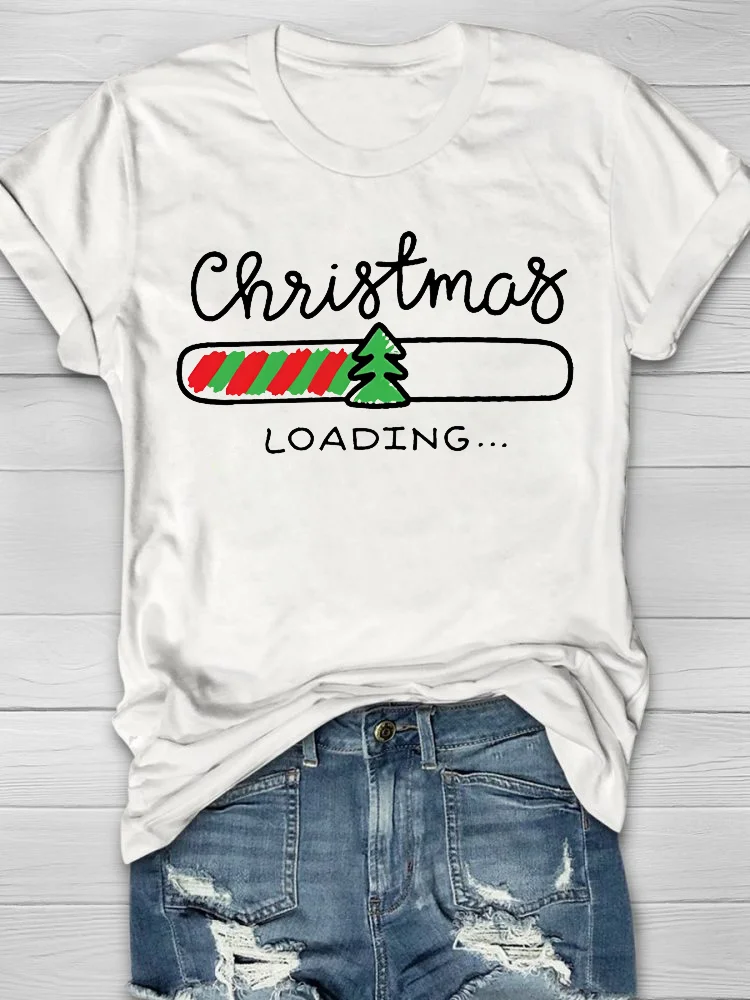Eagerlys Christmas Loading Teacher T-Shirt Eagerlys
