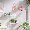 2pcs Flower Cat Diamond Painting Double-sided Crystal Window Suncatcher Craft Set Birthday Gifts Home Garden Decor Hanging Kit