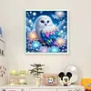 Owl-11CT Stamped Cross Stitch Bead Embroidery 46*46cm/18.11*18.11in tapestrymarket